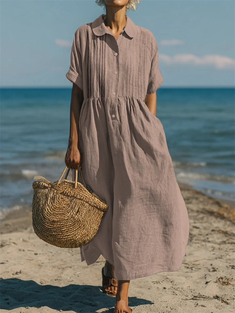 CHLOE | ROBE EN LIN ÉLÉGANTE POUR FEMMES
