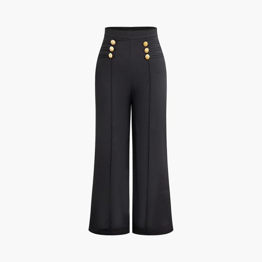 Chloé™ | Pantalon Marin Taille Haute