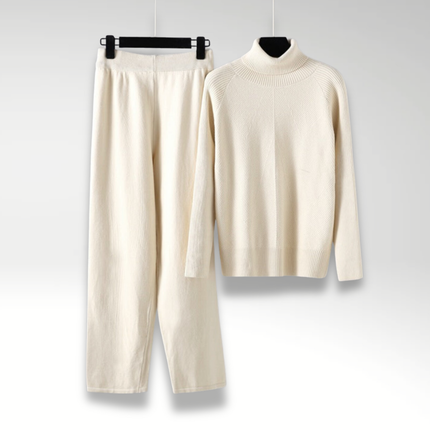 Chloé™ | Ensemble Deux Pièces Lounge En Tricot Torsadé