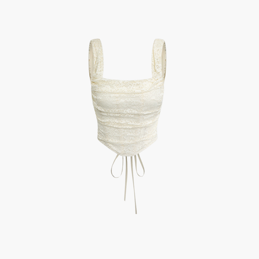 Chloé™ | Haut Court En Dentelle Romantique