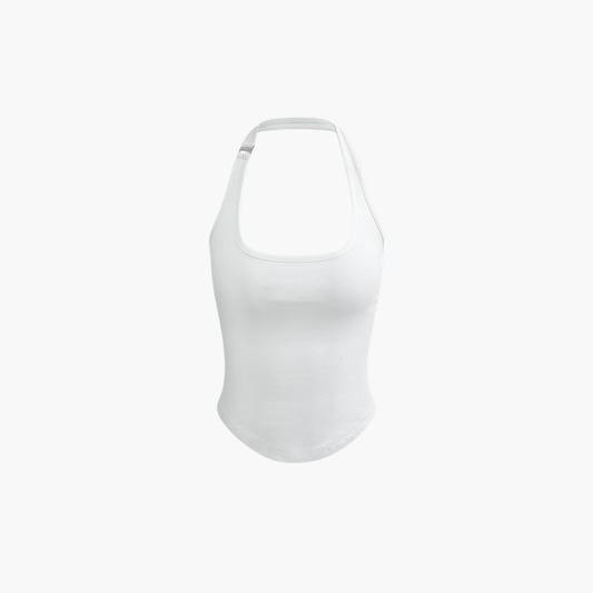 Chloé™ | Top Halter À Col Carré