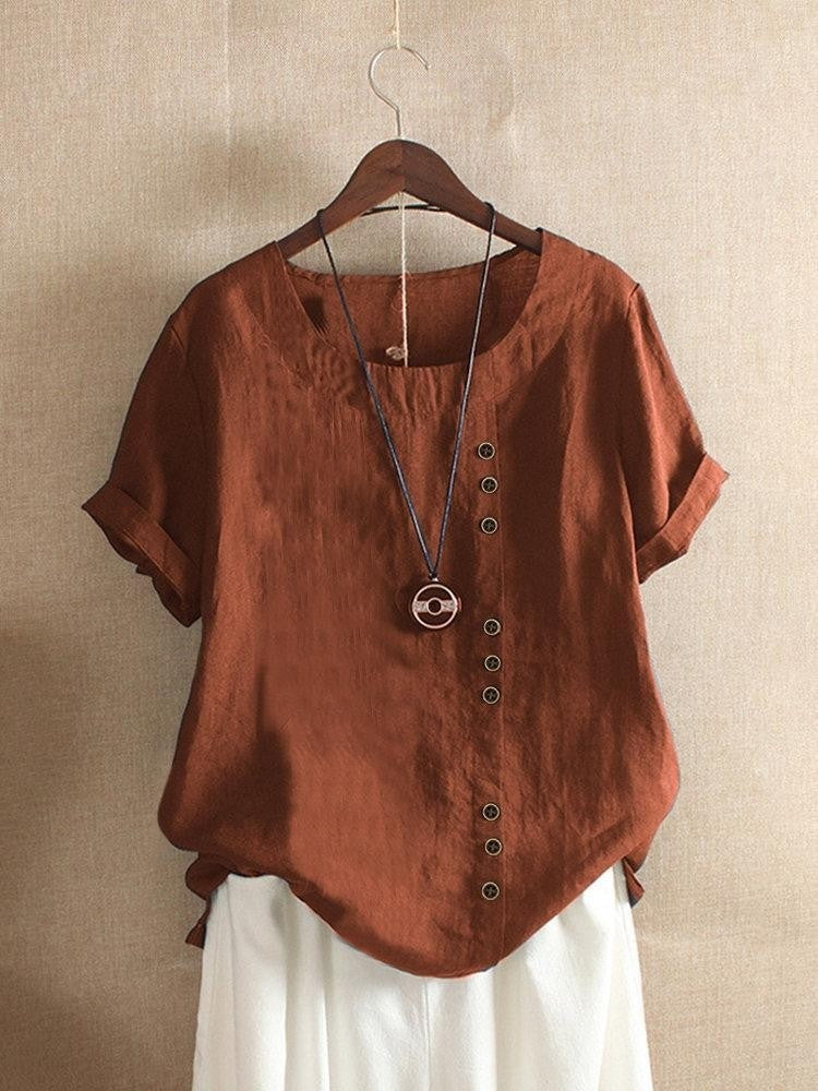 CHLOE | BLOUSE EN COTON À BOUTONS POUR FEMMES