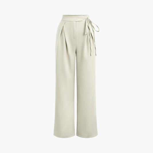 Chloé™ | Pantalon Plissé Ceinturé