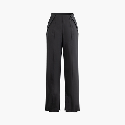 Chloé™ | Pantalons Élegants Taille Haute Avec Pli