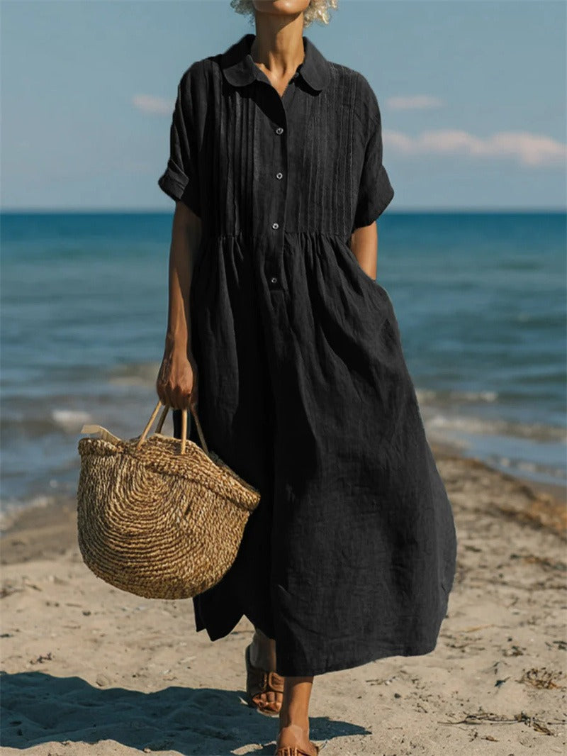 CHLOE | ROBE EN LIN ÉLÉGANTE POUR FEMMES