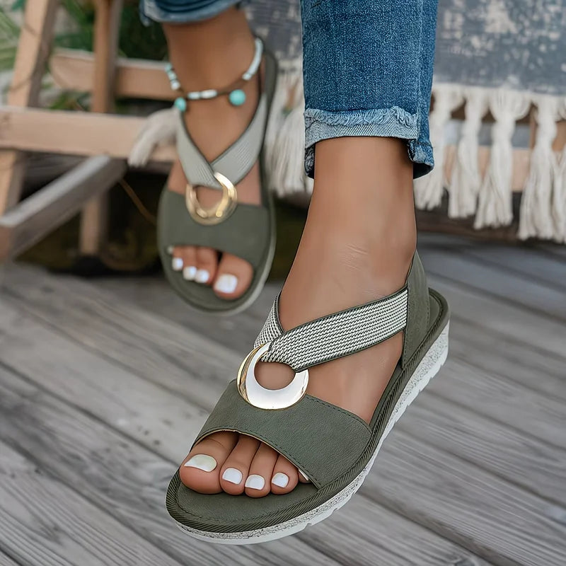 CHLOE | SANDALES PLATES POUR FEMMES