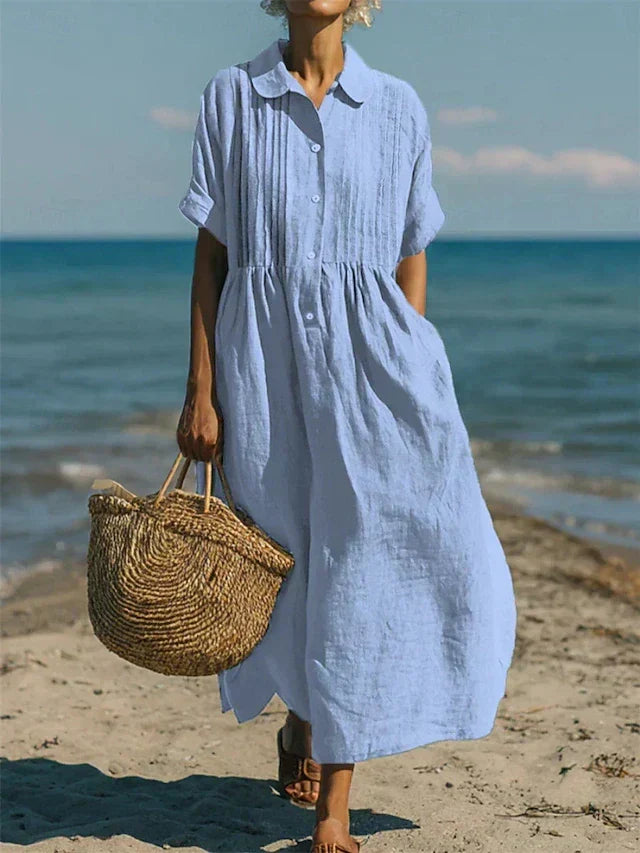 CHLOE | ROBE EN LIN ÉLÉGANTE POUR FEMMES