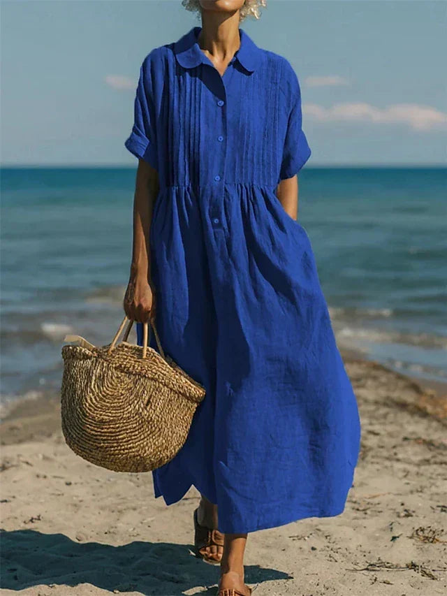 CHLOE | ROBE EN LIN ÉLÉGANTE POUR FEMMES