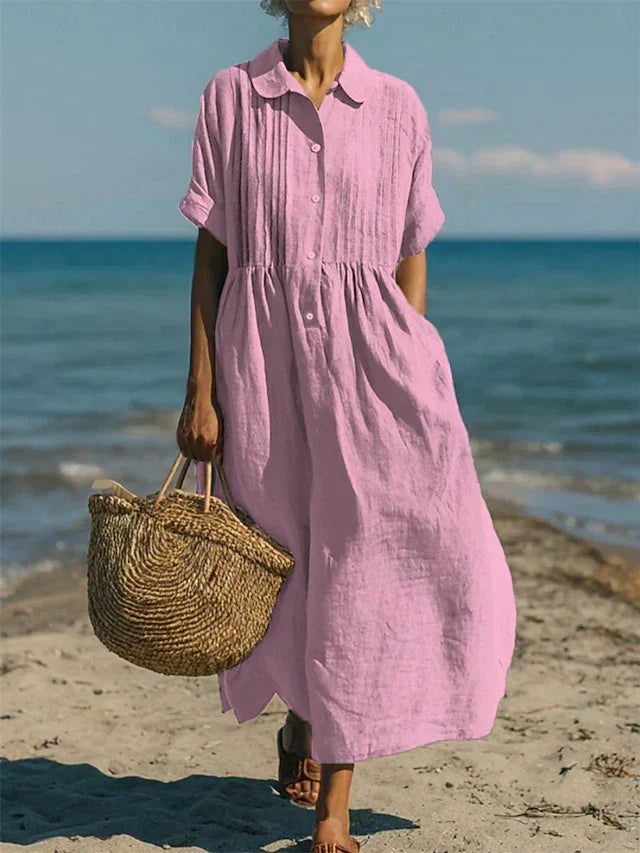 CHLOE | ROBE EN LIN ÉLÉGANTE POUR FEMMES