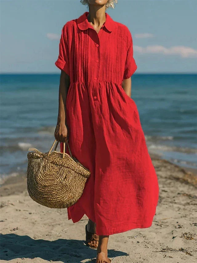 CHLOE | ROBE EN LIN ÉLÉGANTE POUR FEMMES