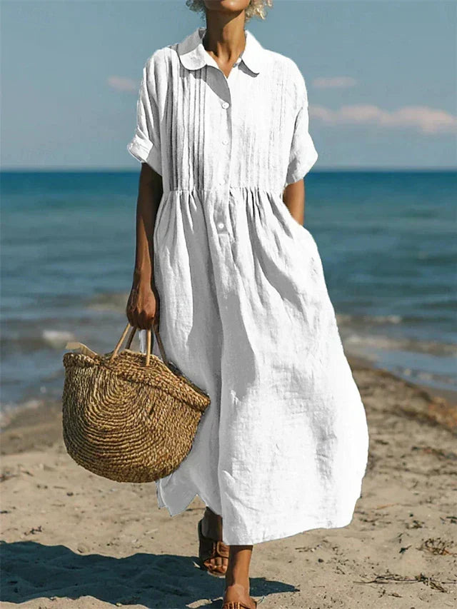 CHLOE | ROBE EN LIN ÉLÉGANTE POUR FEMMES