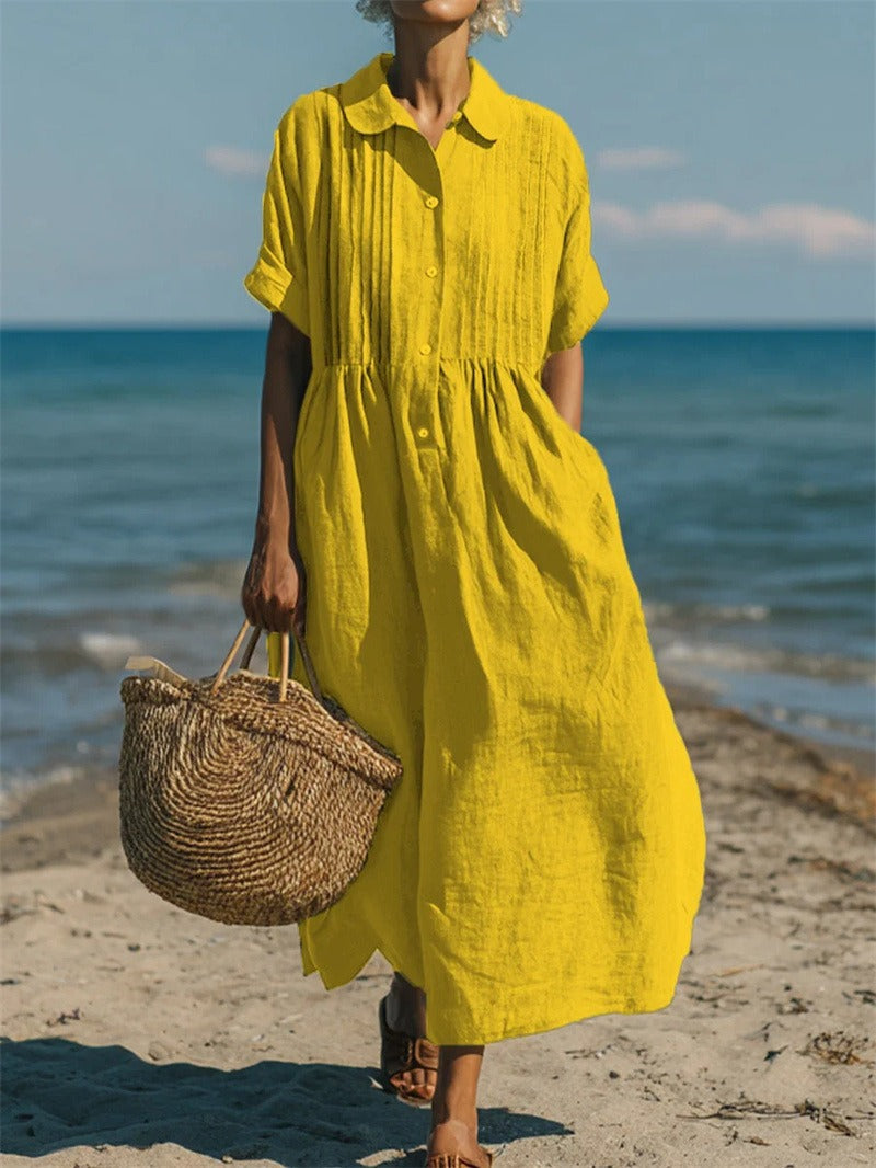 CHLOE | ROBE EN LIN ÉLÉGANTE POUR FEMMES