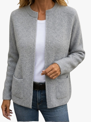 CHLOE | GILET EN TRICOT À FERMETURE ÉCLAIR POUR FEMMES