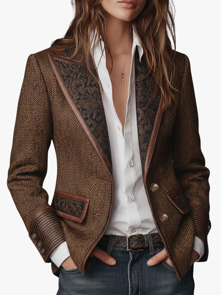 CHLOE | BLAZER STRUCTURÉ ARTISTIQUE POUR FEMMES