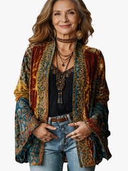 CHLOE | VESTE BOHO EN VELOURS POUR FEMMES