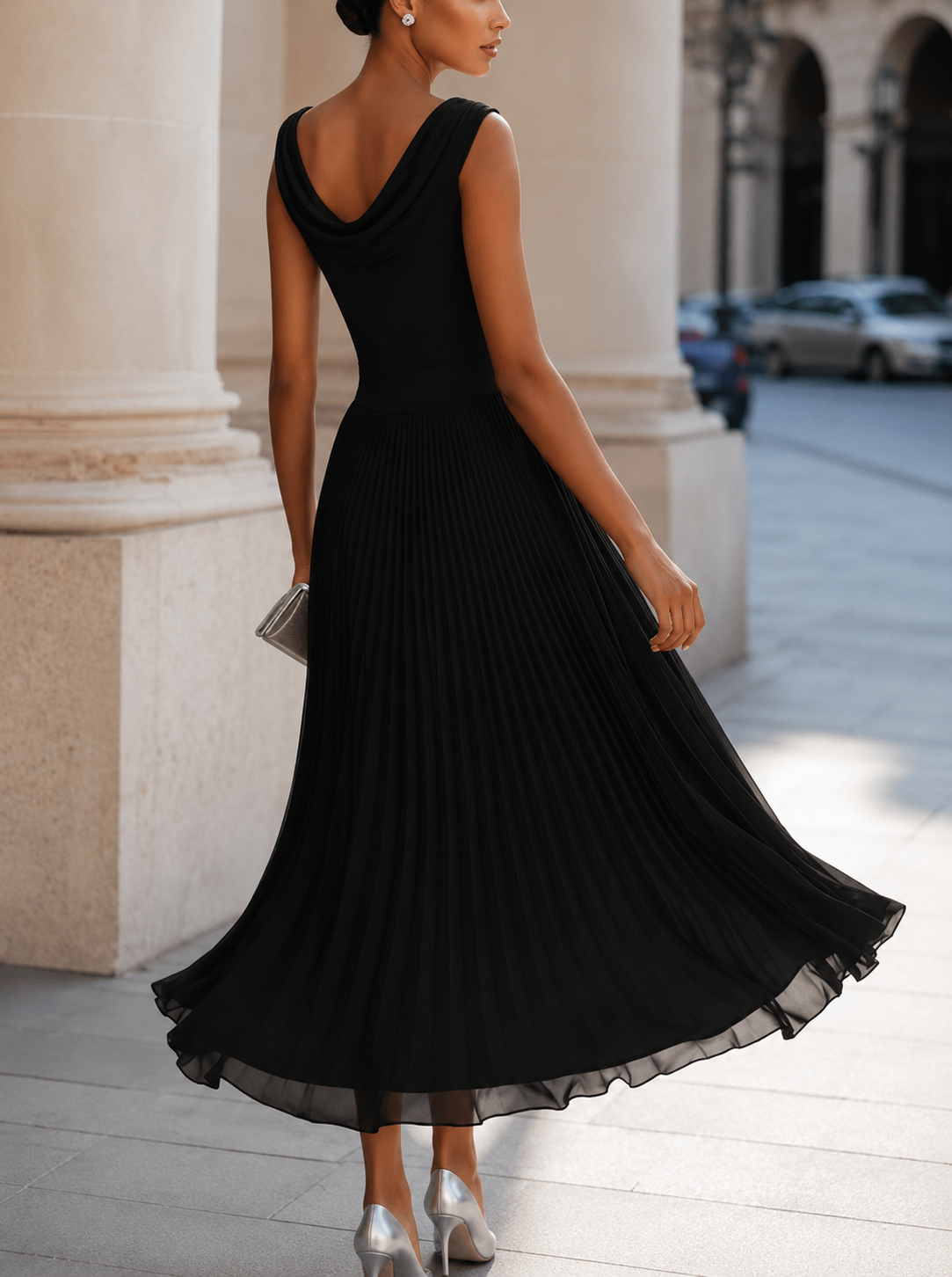 CHLOE | ROBE MIDI ÉLÉGANTE CHIC POUR FEMMES