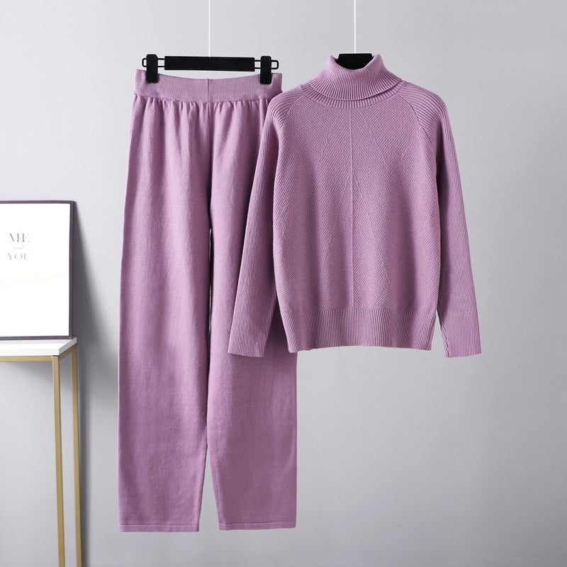 Chloé™ | Ensemble Deux Pièces Lounge En Tricot Torsadé