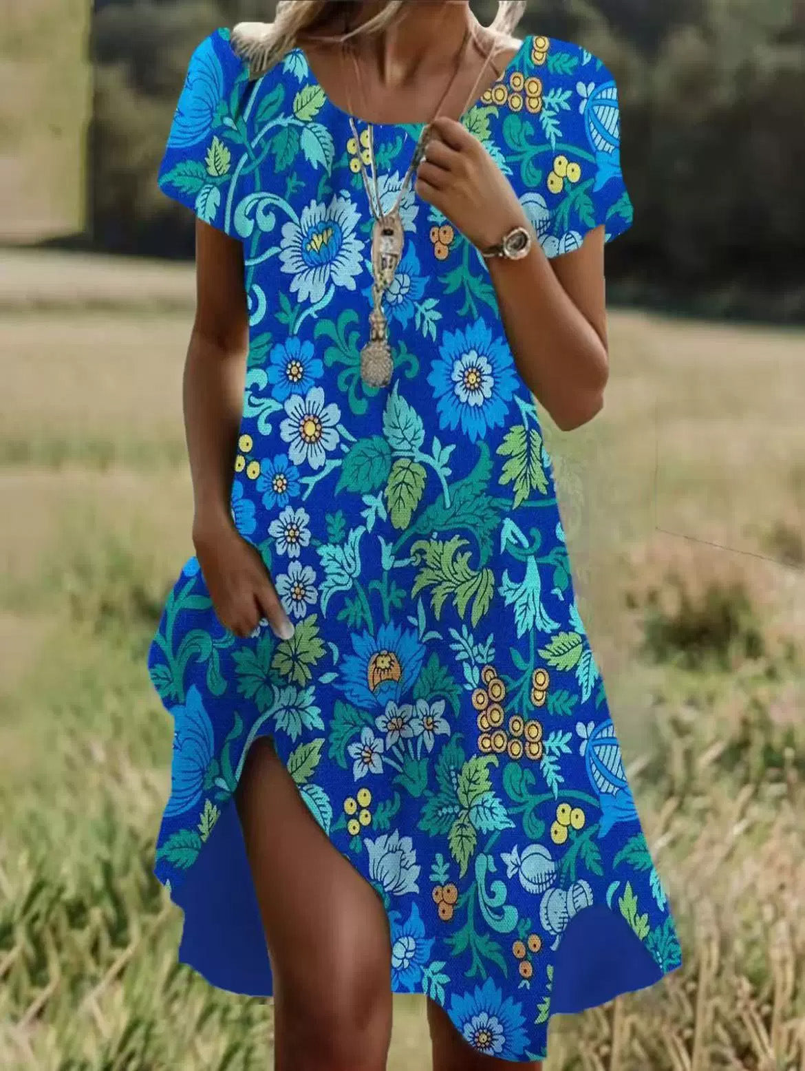 CHLOE | ROBE MIDI D'ÉTÉ POUR FEMMES