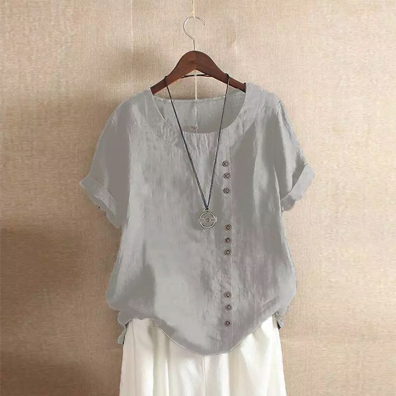 CHLOE | BLOUSE EN COTON À BOUTONS POUR FEMMES