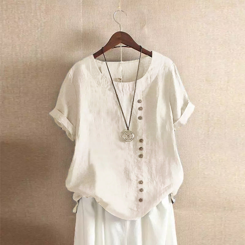 CHLOE | BLOUSE EN COTON À BOUTONS POUR FEMMES