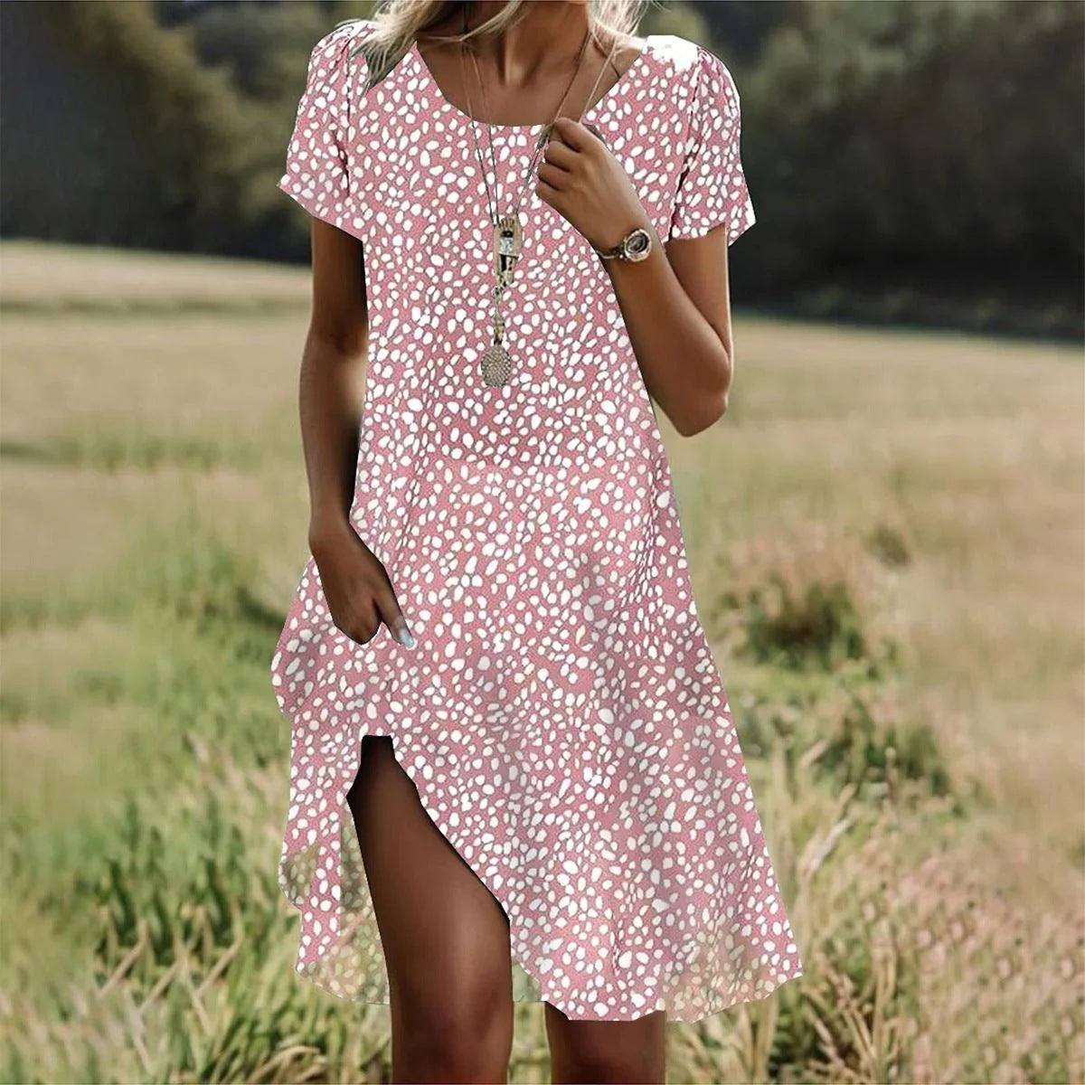 CHLOE | ROBE MIDI D'ÉTÉ POUR FEMMES