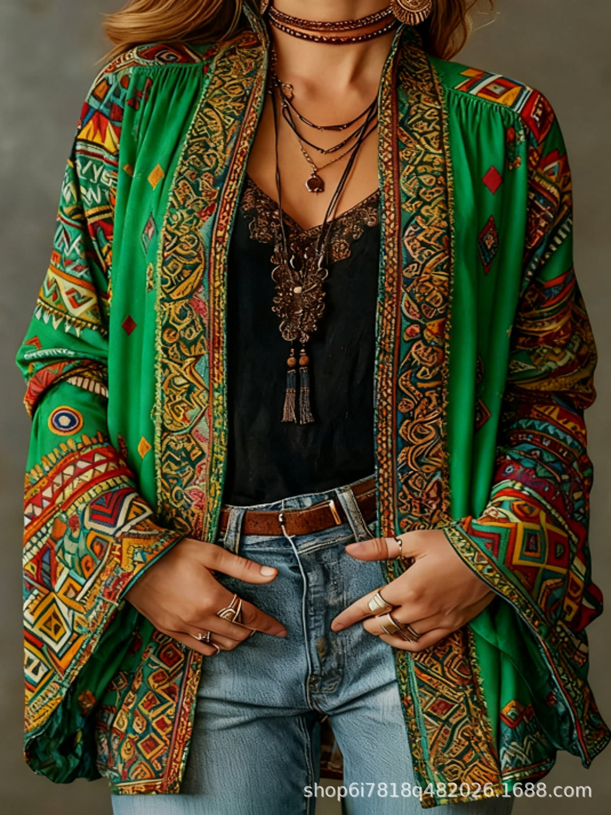 CHLOE | VESTE BOHO EN VELOURS POUR FEMMES