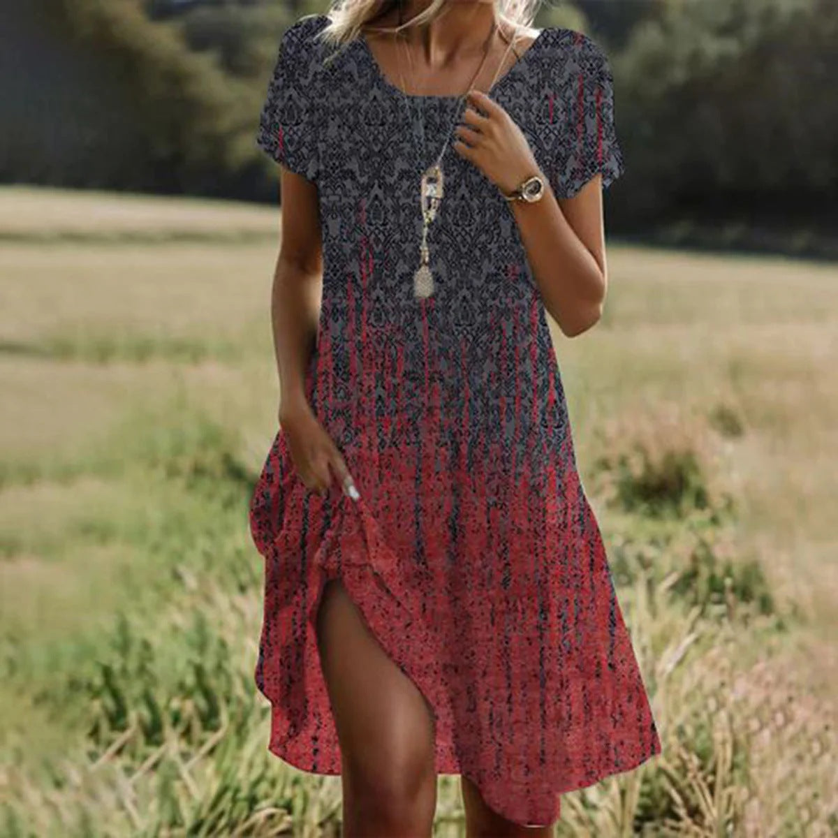 CHLOE | ROBE MIDI D'ÉTÉ POUR FEMMES