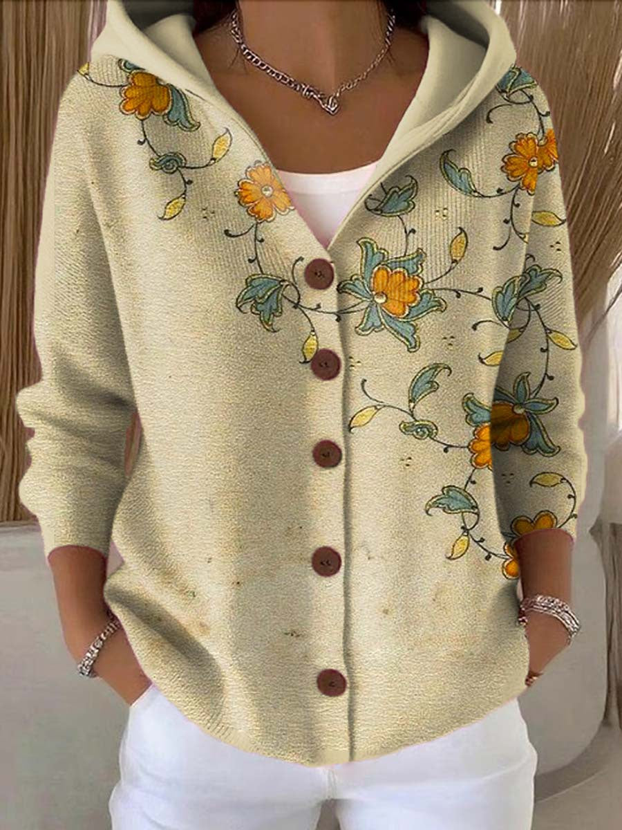 CHLOE | GILET À CAPUCHE PATCHWORK POUR FEMMES
