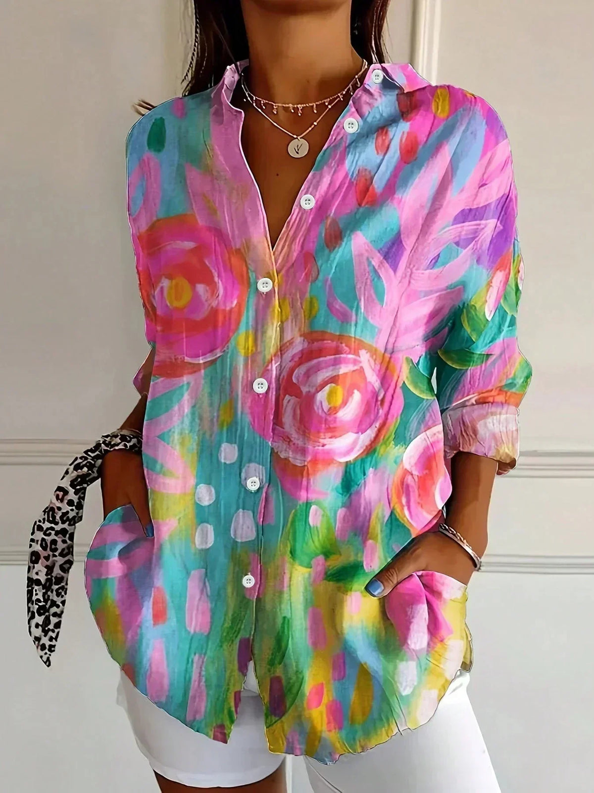CHLOE | BLOUSE IMPRIMÉE POUR FEMMES