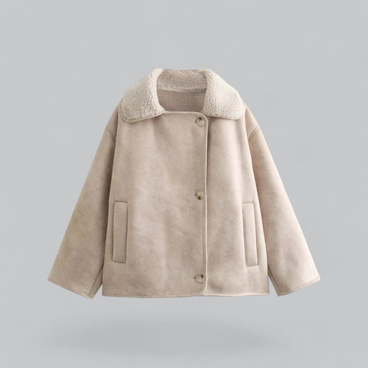 Chloé™ | Ce Manteau En Suède De Luxe Avec Fausse Fourrure