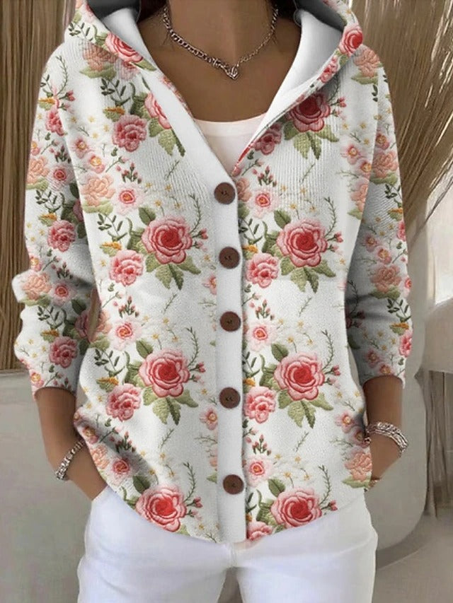 CHLOE | GILET À CAPUCHE PATCHWORK POUR FEMMES