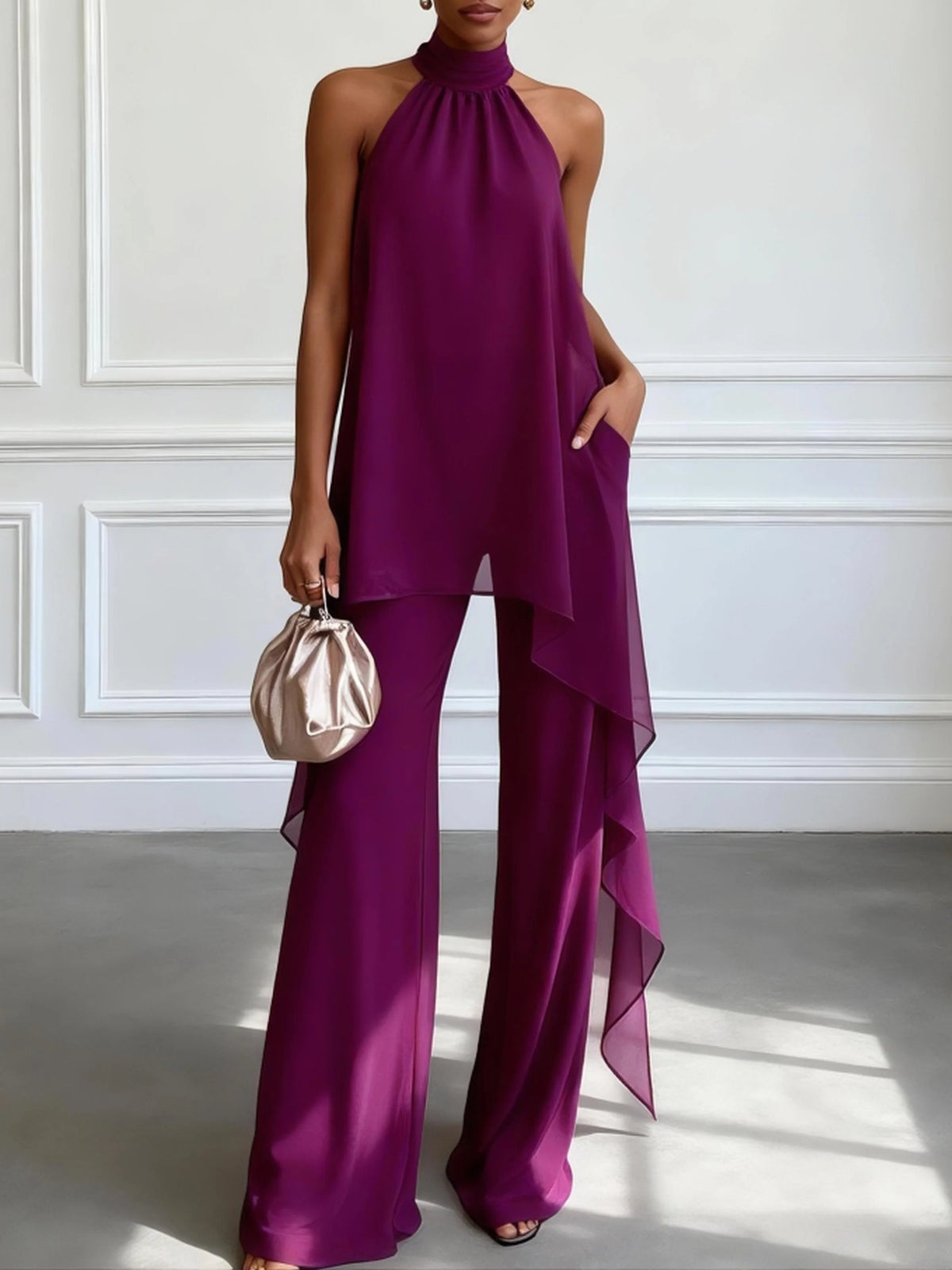 CHLOE | ENSEMBLE HALTER ÉLÉGANT POUR FEMMES