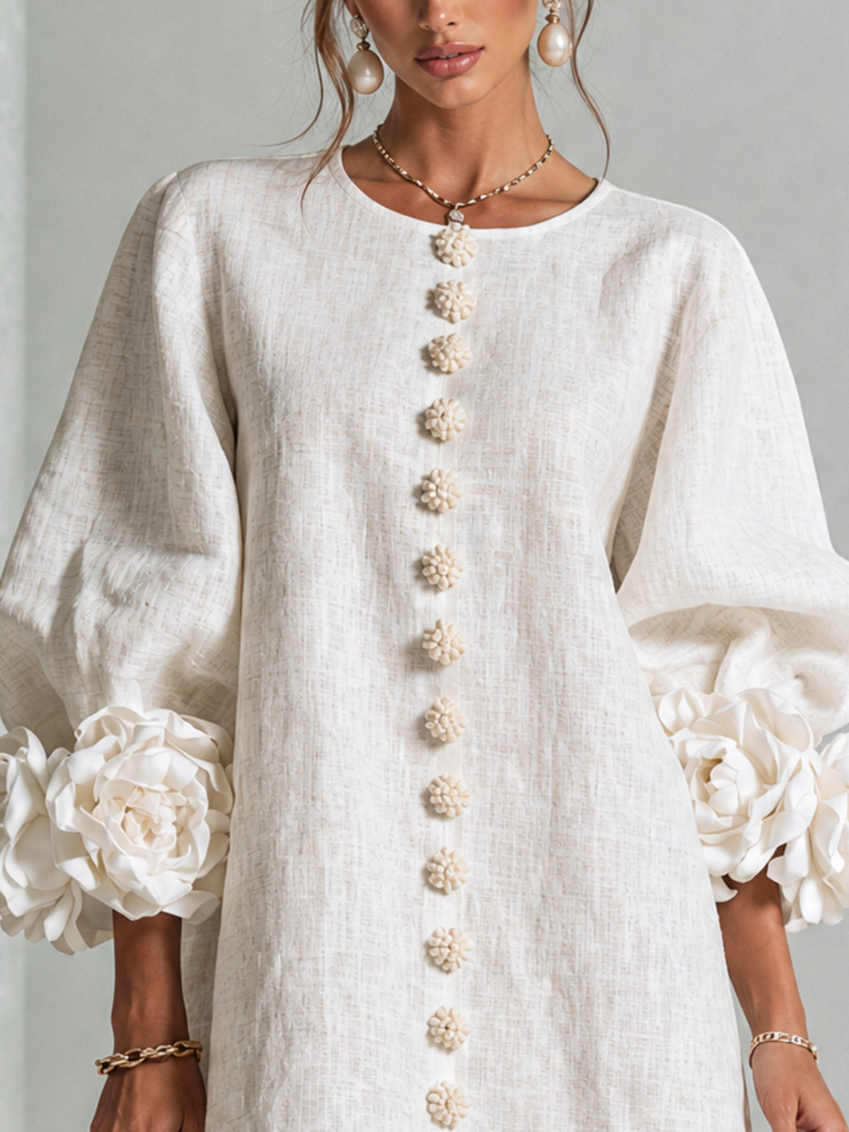 CHLOE | ROBE ÉLÉGANTE À MANCHES POUR FEMMES