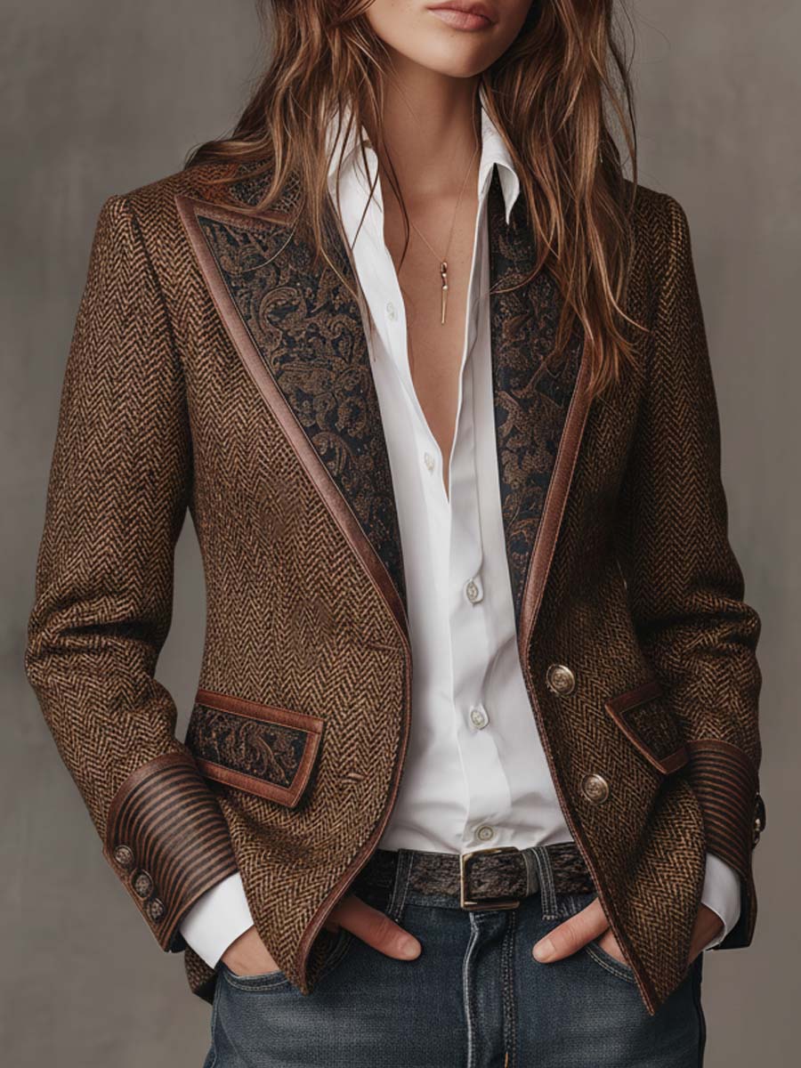 CHLOE | BLAZER STRUCTURÉ ARTISTIQUE POUR FEMMES