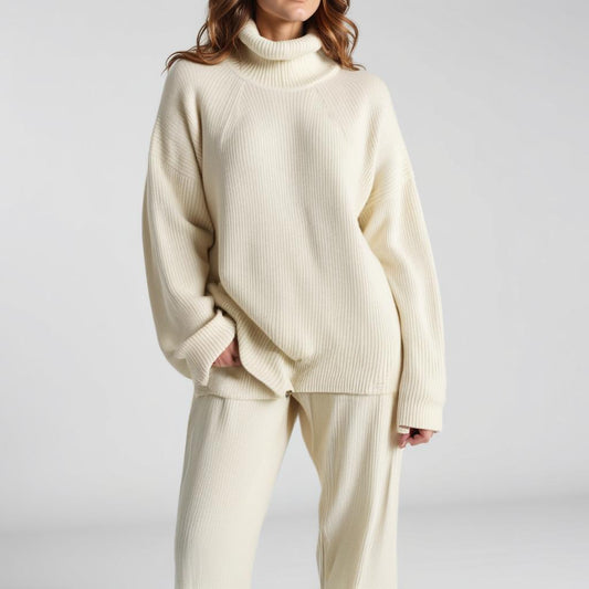 Chloé™ | Ensemble Deux Pièces Lounge En Tricot Torsadé