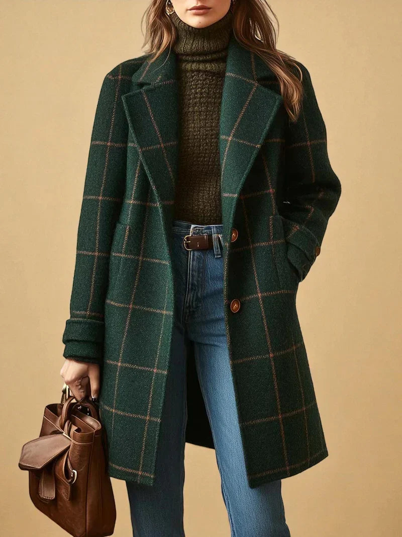 CHLOE | MANTEAU À CARREAUX POUR FEMMES