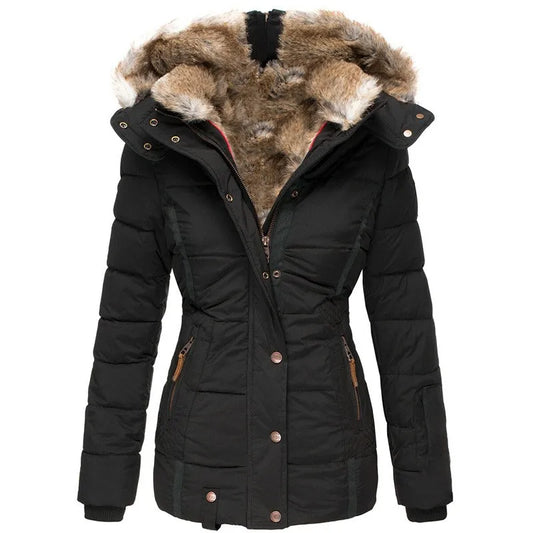 Chloé™ | Manteau D'Hiver Chaud Avec Doublure En Fourrure