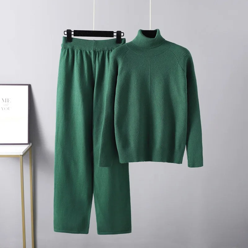 Chloé™ | Ensemble Deux Pièces Lounge En Tricot Torsadé