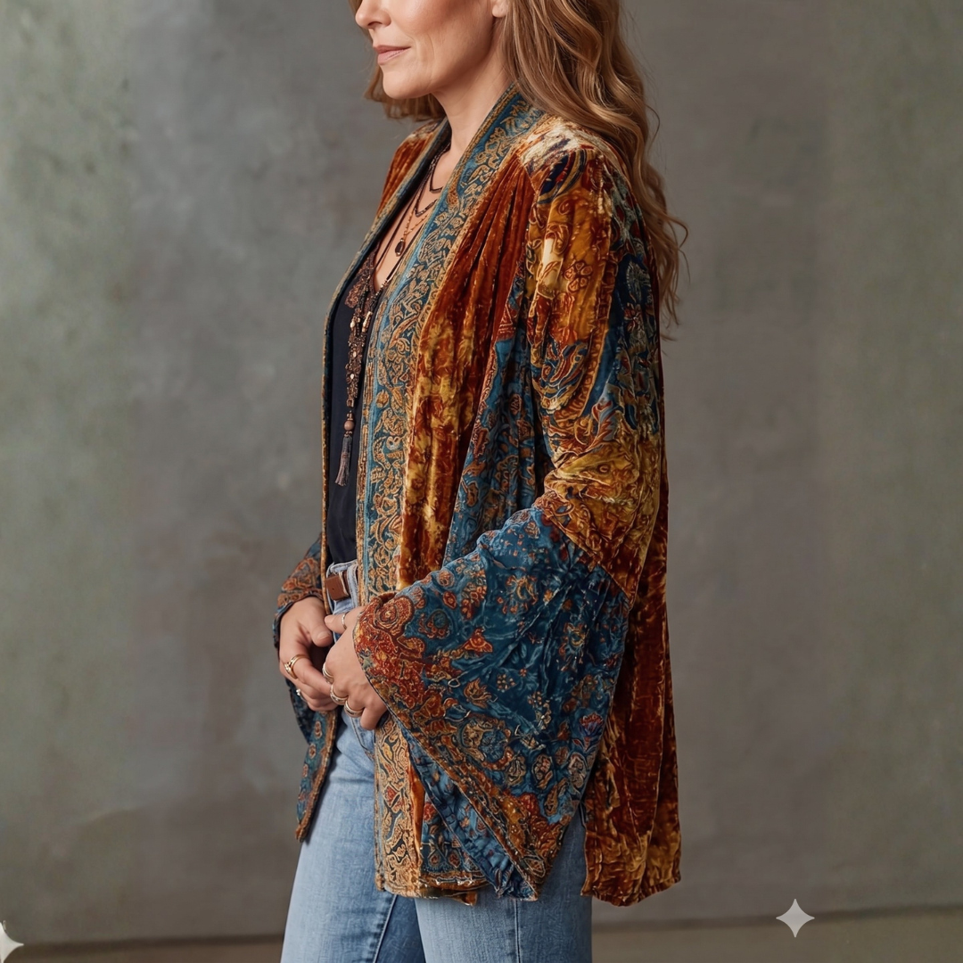 CHLOE | VESTE BOHO EN VELOURS POUR FEMMES