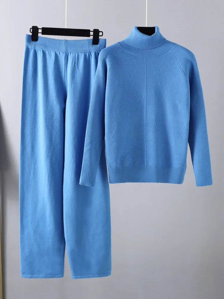 Chloé™ | Ensemble Deux Pièces Lounge En Tricot Torsadé
